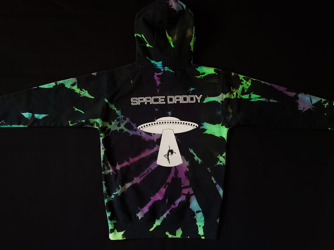 Space Daddy Tie-Dye Reflective Hoodie